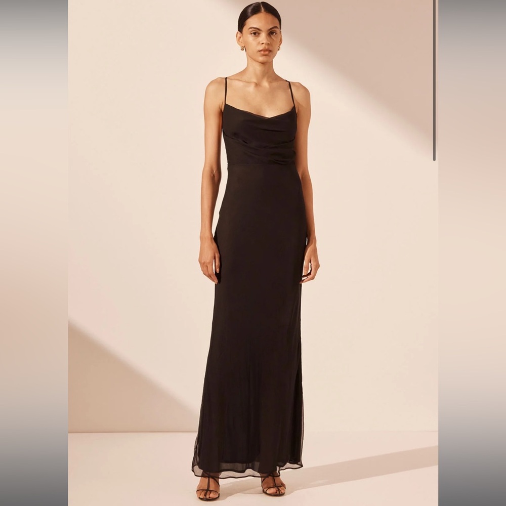 Shona Joy Lace Back Maxi Dress